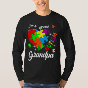 Ik ben een trots autisme opa Autism Awareness Matc T-shirt