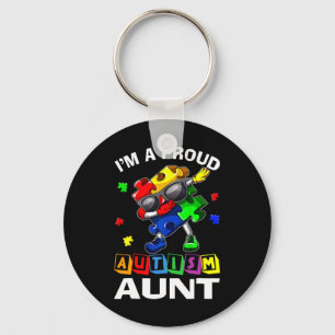 Ik ben een trots autisme tante Autism Awareness P Sleutelhanger