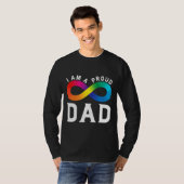 Ik ben een trots autisme vader t-shirt (Voorkant volledig)