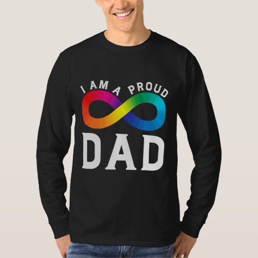 Ik ben een trots autisme vader t-shirt (Voorkant)