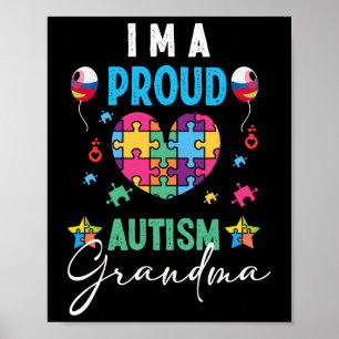 Ik Ben Een Trots Autismoma Grootmoeder Vrouwen Mei Poster