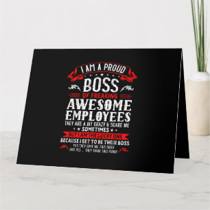 Ik Ben Een Trots Baas Van Geweldige Werknemers Fu Kaart