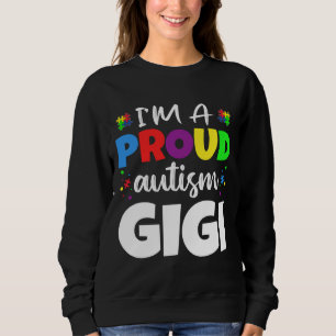 Ik ben een trots Gigi Autism Awareness Heart Trui