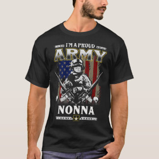 Ik ben een trots leger nonna Veteraan Vaderdag van T-shirt