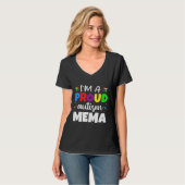 Ik ben een trots Mema Autism Awareness Heart T-shirt (Voorkant volledig)