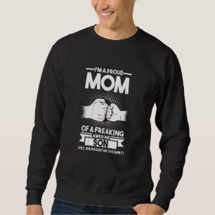 Ik ben een trots moeder van zoon moeder. trui