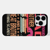 Ik ben een trots vader, geweldig broer, niets maak iPhone hoesje (Achterkant horizontaal)