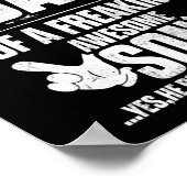 Ik ben een trots vader van een Geweldige jongen. Poster (Hoek)