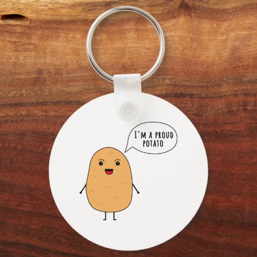Ik ben een trotse aardappel sleutelhanger (Voorkant)