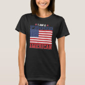 Ik ben een trotse Amerikaanse Patriottische Vlag T-shirt (Voorkant)