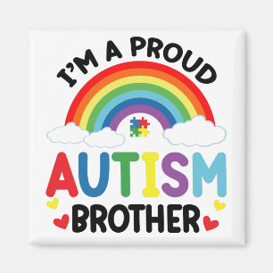 Ik ben een trotse autisme broer Autismebewustzijn Magneet