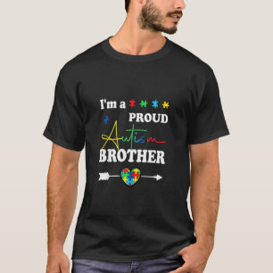 Ik ben een trotse autisme broer matching familie a t-shirt