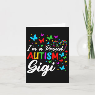 Ik ben een trotse Autisme Gigi Autisme Bewustzijn Kaart