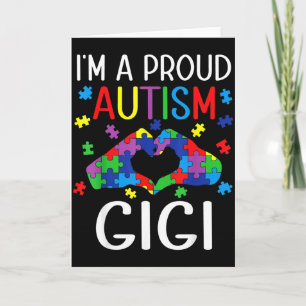 Ik ben een trotse autisme Gigi Autisme Bewustzijns Kaart