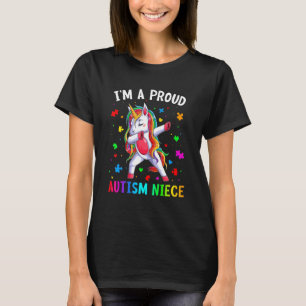 Ik ben een trotse autisme nicht dabbing eenhoorn a t-shirt