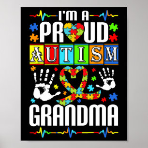 Ik ben een trotse Autisme Oma Support Autisten Aut Poster