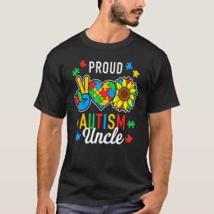 Ik ben een trotse autisme-oom Autisme bewustzijn T-shirt