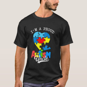 Ik ben een trotse autisme-oom bewustzijn autistisc t-shirt