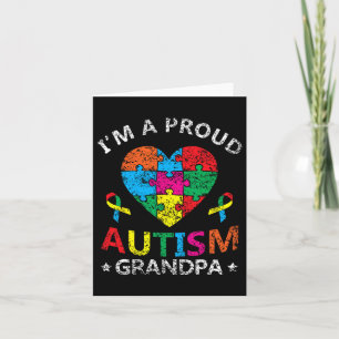 Ik ben een trotse Autisme Opa Steun Autisten Autis Kaart