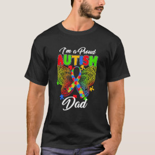 Ik ben een trotse autisme papa   Autisme bewustzij T-shirt