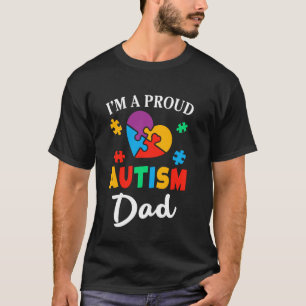 Ik ben een trotse autisme papa autisme bewustzijn t-shirt