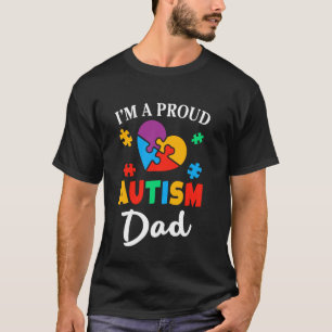 Ik ben een trotse autisme-papa Autisme bewustzijn  T-shirt