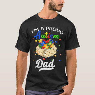 Ik ben een trotse autisme papa autisme bewustzijn  t-shirt