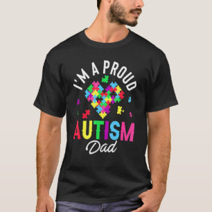 Ik ben een trotse autisme papa familie bijpassende t-shirt