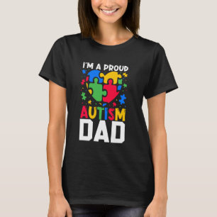 Ik ben een trotse autisme papa mama autismedag zoo t-shirt