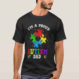 Ik ben een trotse autisme papa oma autisme bewustz t-shirt