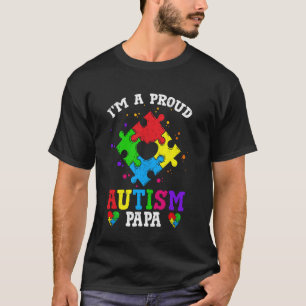 Ik ben een trotse autisme papa oma Autisme bewustz T-shirt