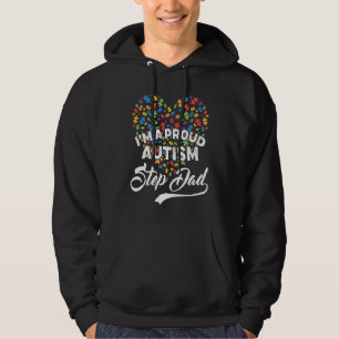 Ik ben een trotse autisme stiefvader autisme puzze hoodie
