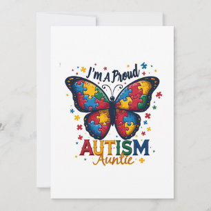 Ik ben een trotse autisme-tante Autisme bewustzijn Kaart