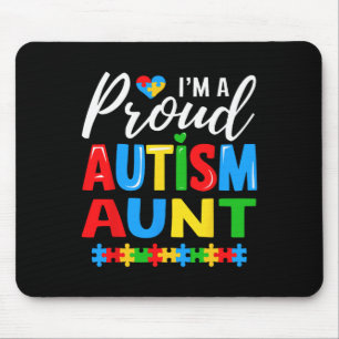 Ik ben een trotse autisme tante bewustzijn puzzels muismat