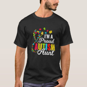 Ik ben een trotse autisme tante, tante voor autism t-shirt