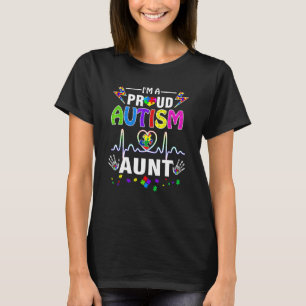 Ik ben een trotse autisme tante vrouwen meisjes ha t-shirt