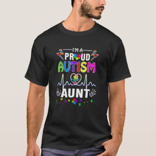 Ik ben een trotse autisme-tante vrouwen meisjes ha t-shirt