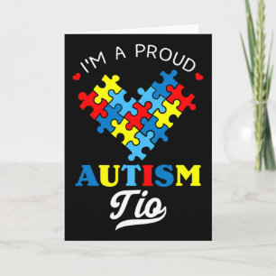Ik ben een trotse autisme-tio Autisme bewustzijn o Kaart