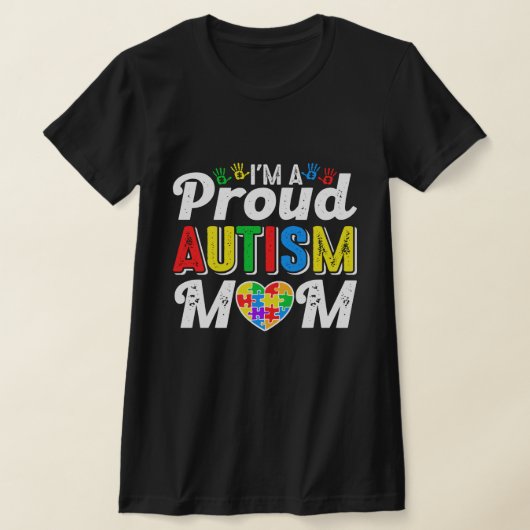 Ik ben een trotse autistische moeder, moeder van e t-shirt (Laagn)
