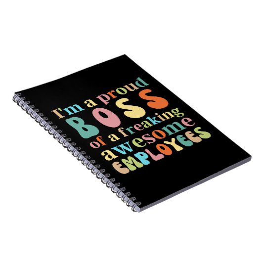 Ik ben een trotse baas van een geweldige werknemer notitieboek (Rechterzijde)
