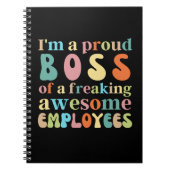 Ik ben een trotse baas van een geweldige werknemer notitieboek (Voorkant)