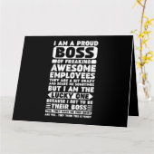 Ik ben een trotse baas van geweldige werknemers Sh Kaart (Gele Bloem)