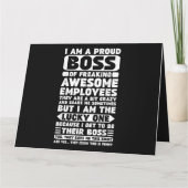 Ik ben een trotse baas van geweldige werknemers Sh Kaart (Achterkant)