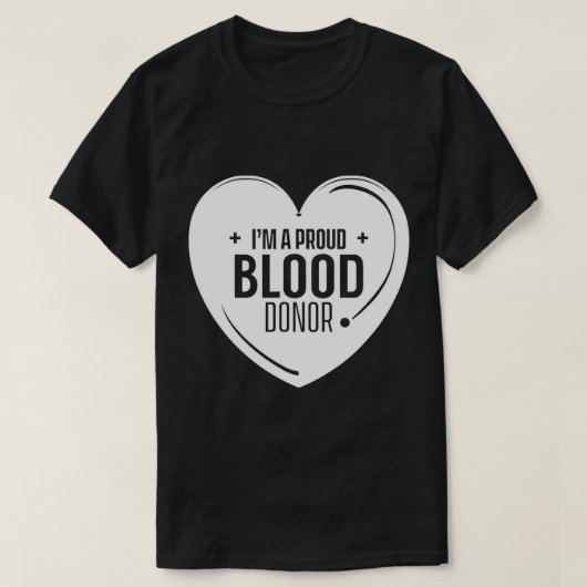 Ik ben een trotse bloeddonor Donatie Plasma Transf T-shirt (Design voorkant)