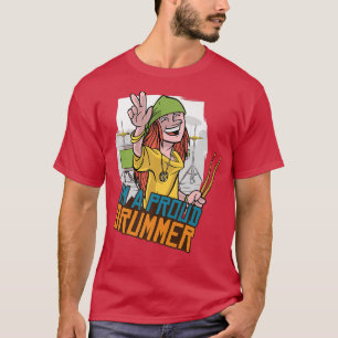 Ik ben een trotse drummer - sla de drums aan - ret t-shirt