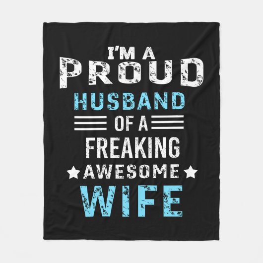 Ik ben een trotse echtgenoot van een geweldige vro fleece deken (Voorkant)