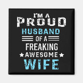 Ik ben een trotse echtgenoot van een geweldige vro magneet (Voorkant)