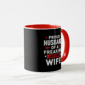 Ik ben een trotse echtgenoot van een geweldige vro mok (Voorkant rechts)