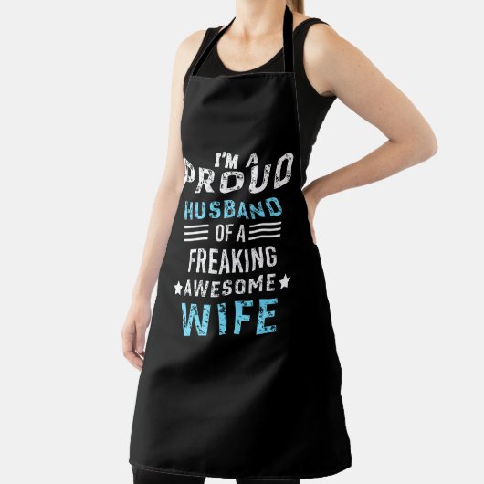 Ik ben een trotse echtgenoot van een geweldige vro schort (Insitu)
