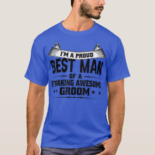 Ik ben een trotse getuige van de bruidegom Groomsm T-shirt